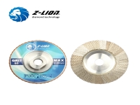 ZL-WMCY02 Muela abrasiva discos de láminas electrochapados con diamante de la aleta del diamante a base de aluminio